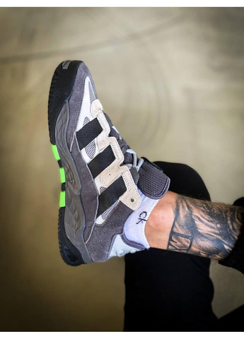Сірі Осінні кросівки чоловічі adidas niteball grey five адідас найтбол No Brand