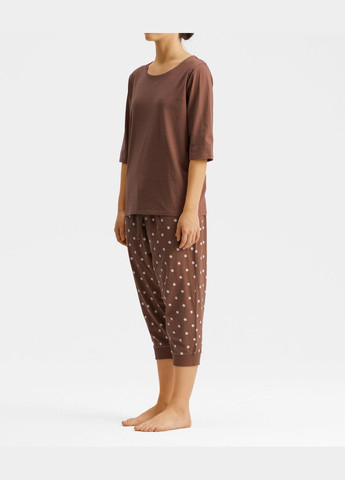 Сіра всесезон жіноча піжама nlp футболка + капрі Atlantic