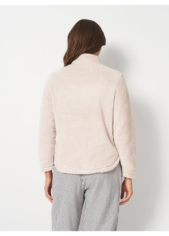 Светло-серый свитшот меховый H&M однотонный (359471992)