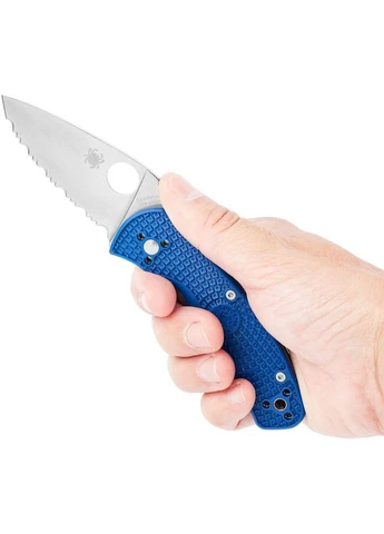 Нож Persistence Lightweight CPM S35VN, серрейтор (C136SBL), туристический, карманный Spyderco (395604786)