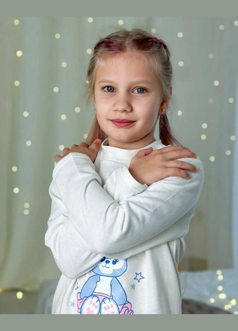 Белая пижама для девочки hc (h001-6076-023-33-5) No Brand