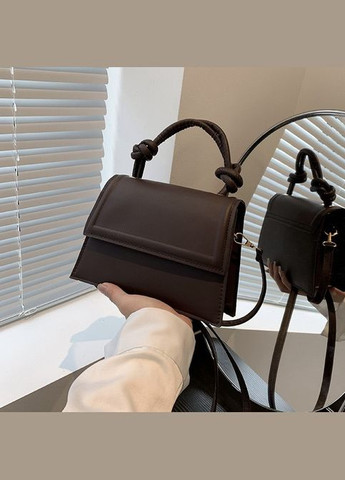 Жіноча сумка 9492 крос-боді коричневая No Brand (299279337)