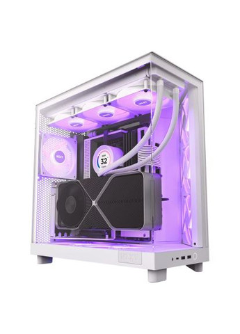 Корпус (CC-H61FW-R1) NZXT H6 Flow RGB All White (358067649)