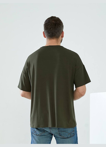Хакі (оливкова) чоловіча однотонна футболка New Trend