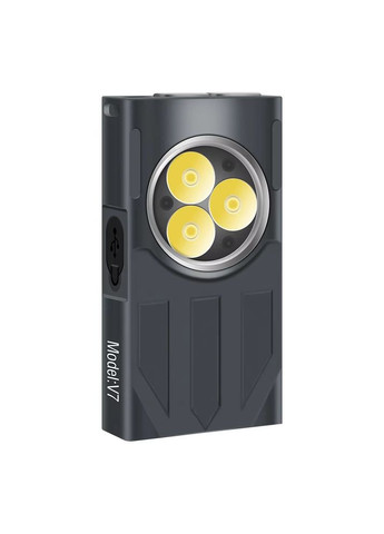 Ліхтар-брелок V7 наключний ліхтарик 1100LM з магнітом, захист від води IPX5, Li-ion акумулятор, Type-C No Brand (368717574)