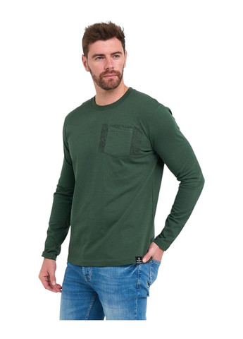 Зеленый лонгслив Kenvelo