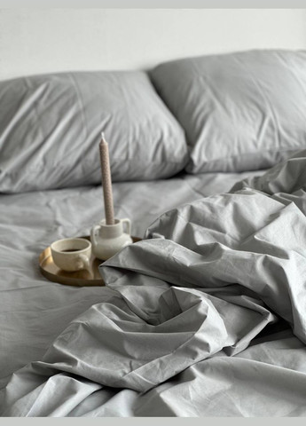 Семейный комплект Постельного белья 100% Хлопок Light Grey 200х220 BLs-3 Vital-Textile (295638254)