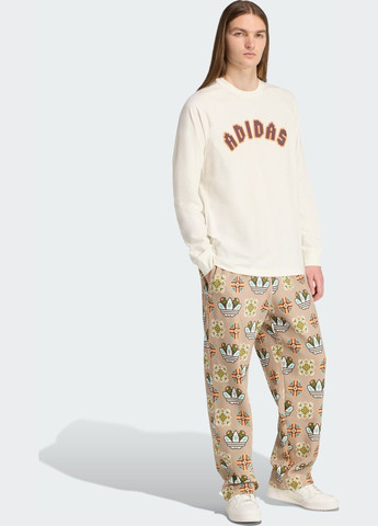 Біла лонгслів tiles loose adidas