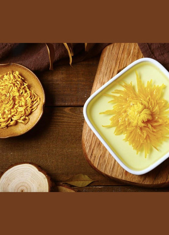 Чай Хризантема Жовта Королівська Чаєман, сушені квіти 6-8 см, вищий сорт 50 г No Brand (335868506)