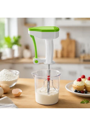 Ручной миксер Easy Flow Blender / Полуавтоматический механический венчик для сбивания портативный беспроводной Domotec (393823462)