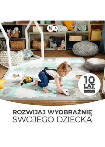 Коврик-пазл Luno shapes 3D из пенопласта Yellow, 5902533919338 Kinderkraft (362540797)