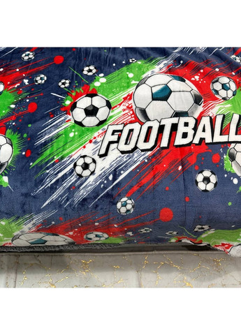 Двосторонній Плед "Comfort & Style" (Велюр + Teddy Fur), розмір 150*210 см синього кольору з малюнком No Brand (367078091)