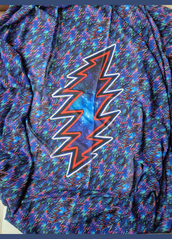 Палантин жіночий в різнокольорові зигзаги 198х138 см No Brand (327430571)