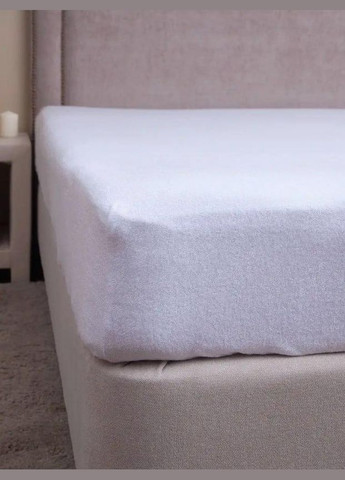 Простирадло Махрова і 2 наволочки Євро 200х230 білий (П4К-mahra70-70-49) No Brand (306633330)