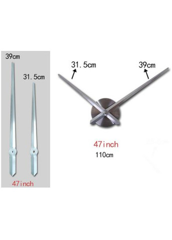 3D часы настенные Синий Цифры по английски 3D Б230-47' пули Синий No Brand (302241842)