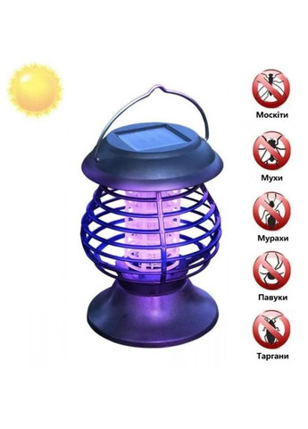 Садовый антимоскитный светильник на солнечной батарее уличный фонарь 2 в 1 с ультрафиолетовой подсветкой защита от насекомых No Brand (361161790)