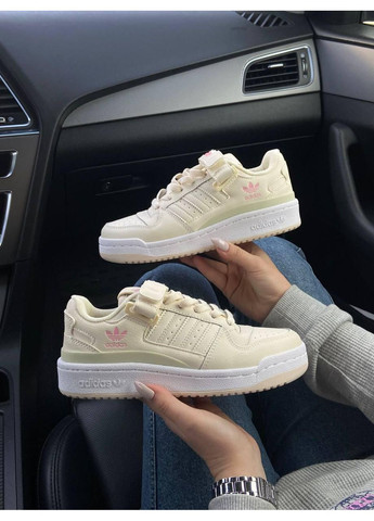 Бежевые демисезонные кроссовки мужские adidas forum cream beige адидас форум No Brand