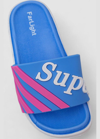 Голубые пляжные шлепанцы детские унисекс Ager