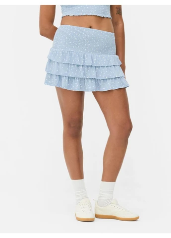 Спідниця літо,блакитний в білі візерунки, Primark (394998636)