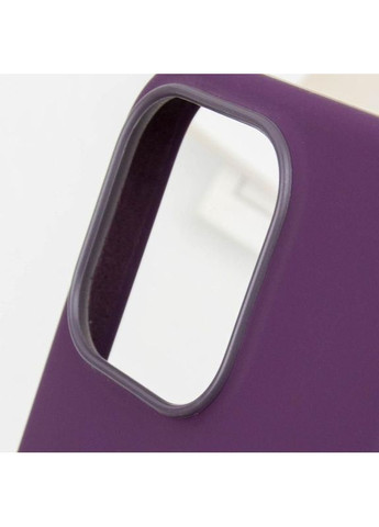 Чохол Silicone case (AAA) з Magsafe та анімацією (button) для Apple iPhone 16 Pro Max (6.9\") Сливовий Epik (372499010)