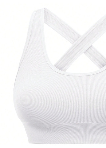 Комбинированный бюстгальтер спортивный (2 шт.) SHEIN без косточек