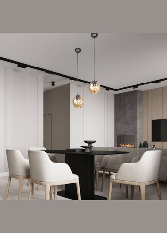 Подвес молекула с кофейным плафоном (56-PR0231F-1 BK+BR) No Brand (370072417)