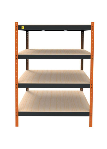 Металевий посилений стелаж Heavy Series (розмір 2000х1300x900мм) 4 полиці ДСП до 300кг Emby (331639503)