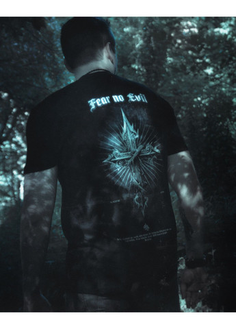 Черная футболка "hope" с коротким рукавом No Brand