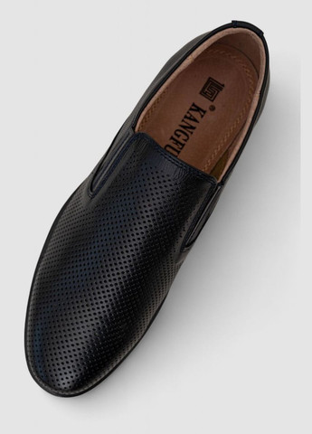 Темно-синие туфли мужские с перфорацией, 243rc1851 KangFu