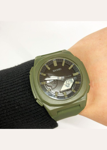 Часы наручные мужские SKMEI 2091AGWT, армейские часы противоударные, военные тактические часы No Brand (359474613)