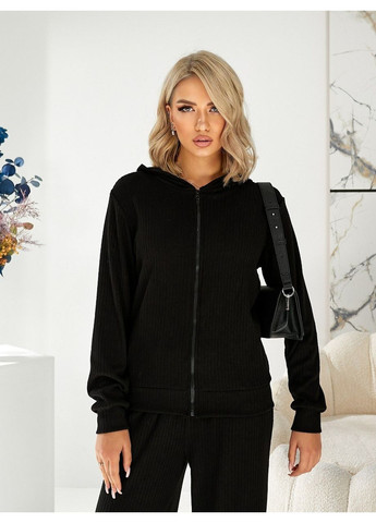 Костюм (кофта, брюки), цвет Черный Fashion (361310300)