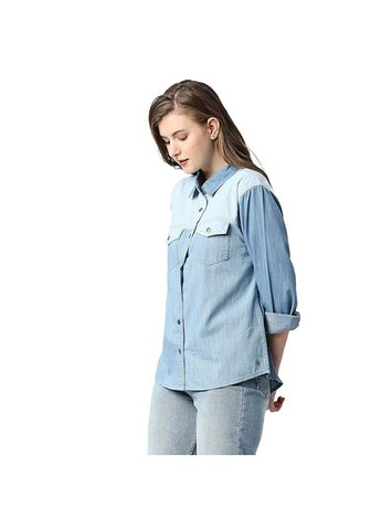 Голубой рубашка S.Oliver