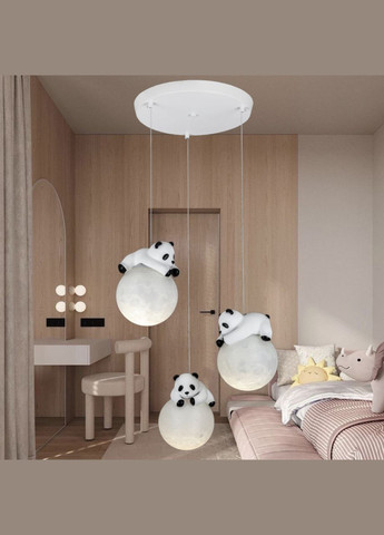 Детская подвесная люстра "Пандочки на луне" (82-150-3(300) PA) No Brand (370071890)