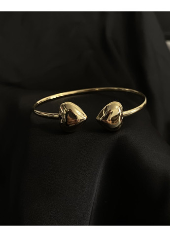 Браслет манжет Сердечки золотого кольору 34385 No Brand (358052348)