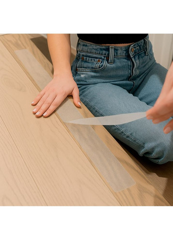 Протиковзка стрічка проти ковзання для сходів 5см*5м біла (PEVA) HF (367984488)