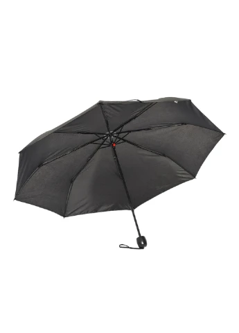 Чёрный зонт механический черного цвета Let's Shop (302660681)