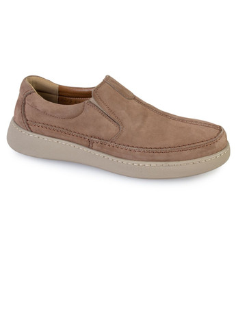 Коричневые повседневные туфли мужские бренда 9200500_(1) ModaMilano без шнурков