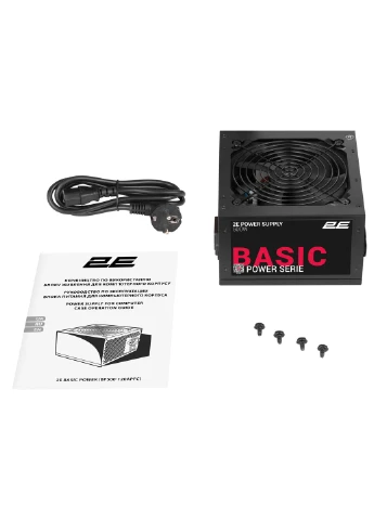Комп'ютерний блок живлення Basic Power 500 W, 120 мм, 1xMB 24pin (20+4), 1xCPU 8pin (4+4), 3xMolex, 4xSATA, 2xPCIe 8pin(6+2) 2E (388911376)