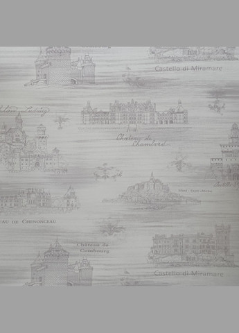 Вінілові шпалери на паперовій основі Gardena 51921 Бежевий Архітектура Limonta (289478833)
