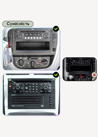 Магнитола штатная 9" для Fiat Scudo II 2007-2016г. 2/32 WiFi GPS Base Андроид Фиат 12 шт. Lesko (336206372)