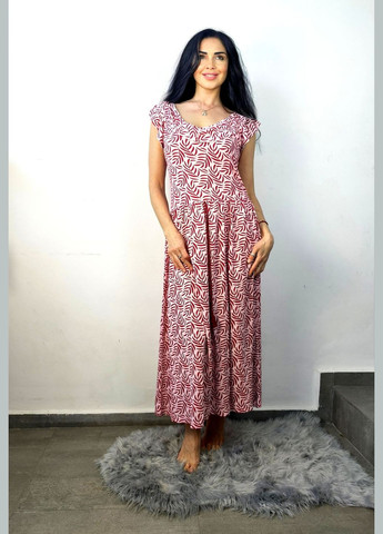 Комбінована повсякденний літня жіноча сукня віскозна турецької фірми SGI з квітковим принтом