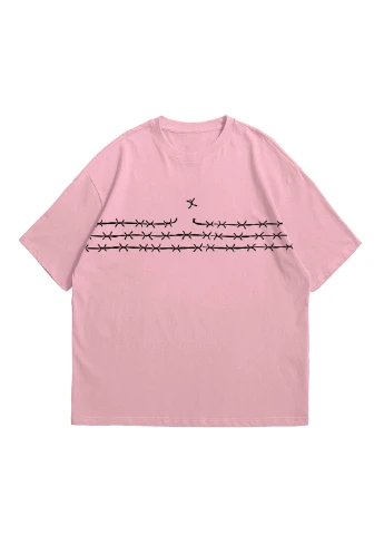 Футболка оверсайз унісекс Run Pink Taboo clothing company (393334902)