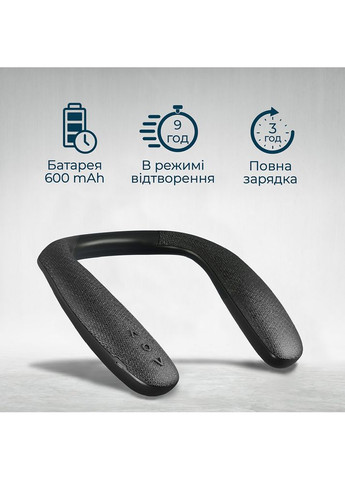 Портативна акустика Hook Black (hook.black) Promate (323116319)