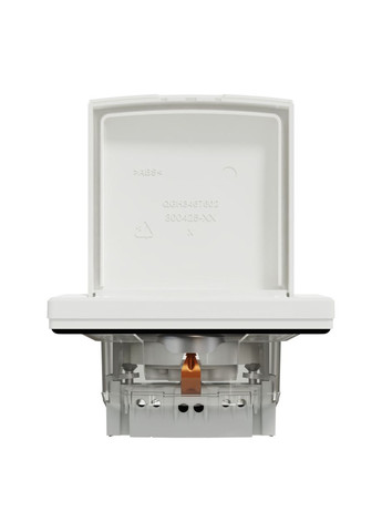 Розетка ip44 з кришкою, з заземленням, з захисними шторками, білий, Asfora, EPH3100321 Schneider (372582385)