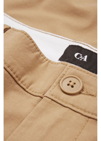 Бежевые кэжуал демисезонные брюки C&A
