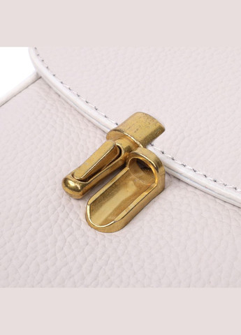 Жіноча шкіряна сумка через плече з клапаном 22309 Біла Vintage (302009032)