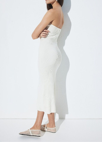 Молочна кежуал сукня H&M однотонна