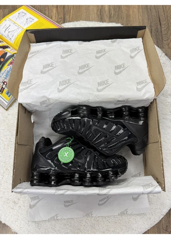 Чорні літні кросівки nike shox tl black найк шокс тл No Brand
