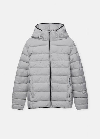 Сіра зимня куртка Pull & Bear зимова 8710515 lt grey