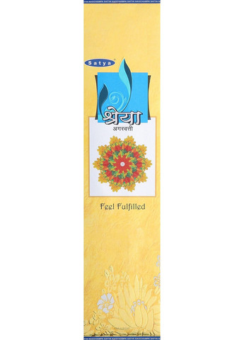 Аромат "Шрея" Shreya Agarbatti Feel Fulfilled Incense 20g (1334270-31103157) Satya (368605222)